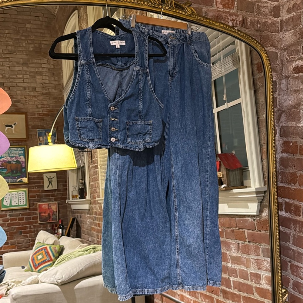 Free People Denim Set
